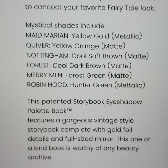 🌼2 for $20: Storybook Cosmetics eyeshadow palette - Picture 4 of 4